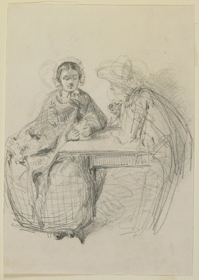Couple Seated at a Table, 1858 by James Abbott McNeill Whistler